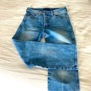 Lucky Brand jeans denim cropped button fly size 4/27